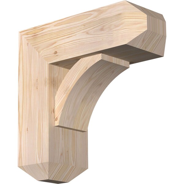 Ekena Millwork Thorton Craftsman Smooth Bracket w/ Offset Brace, Douglas Fir, 7 1/2"W x 20"D x 20"H BKT0806X20X20THR04SDF - main
